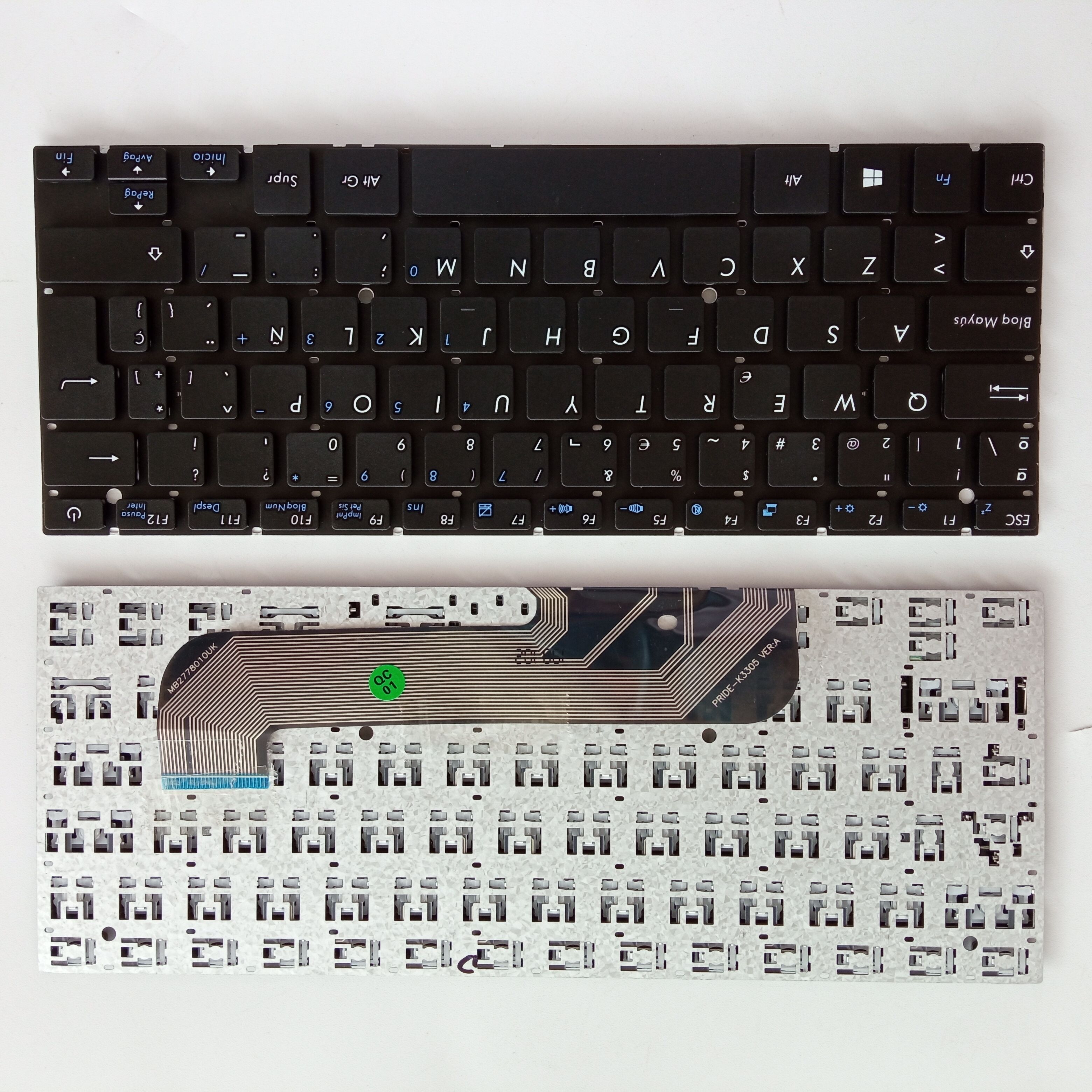 Picture of New Replacement Laptop Keyboard For AXI00 MYBOOK14/CW1533/0280GG/NB92-13 BLACK SP Layout